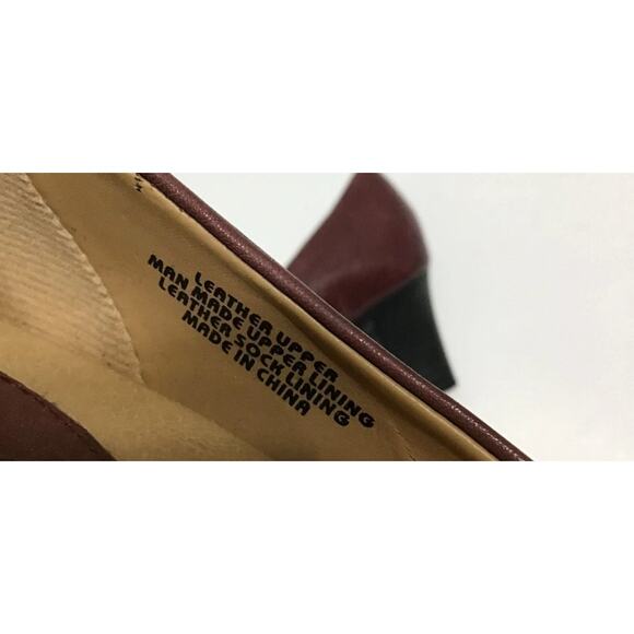 Earth Tamarack Womens Heels Size 11 Brown Round Toe Leather Low 2” Orthopedic - Picture 3 of 4